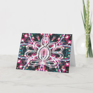 Carte Phosphorescence Zen Lotus