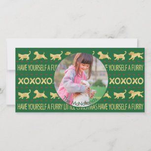 Carte photo A Furry Little Christmas 2 Côté