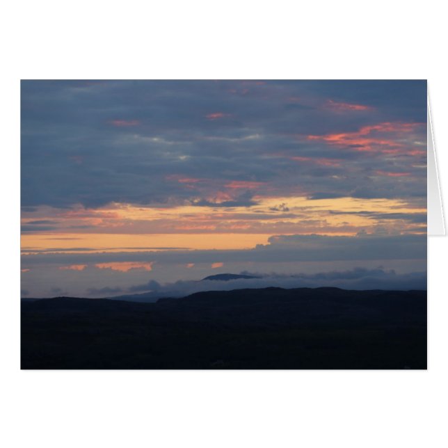 Carte photo à minuit sur le lac de Barents (Devant Horizontal)