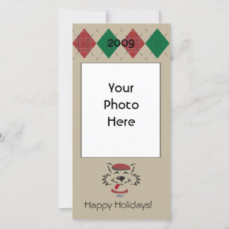 Carte photo à motifs de losanges de Scottie