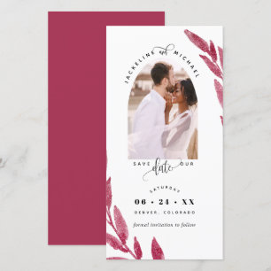 Carte Photo Arch, Mariage Berry Enregistrer La Date Sign