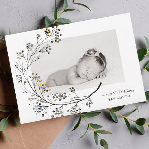 Carte photo bio Natural Merest Christmas