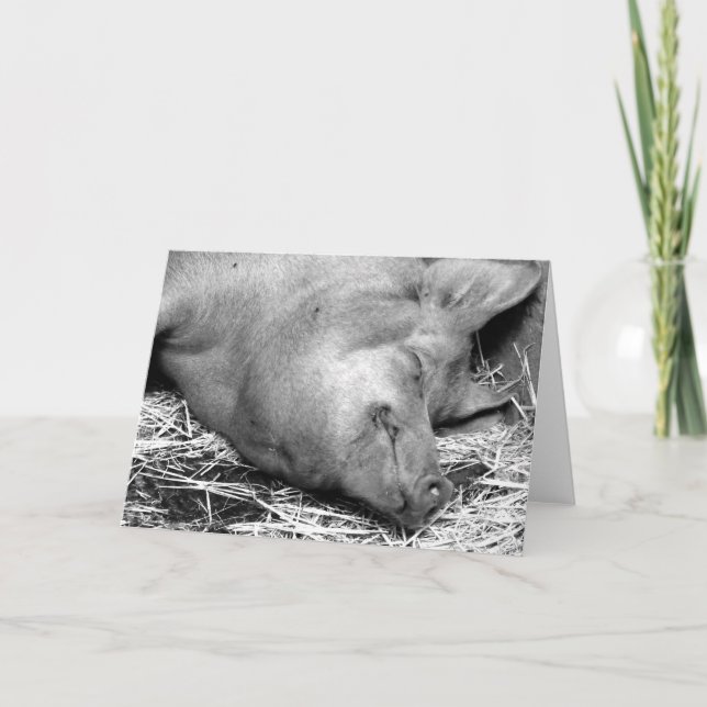 Carte Photo blanche et noir foncé (Sleeping Black and Wh (Devant)