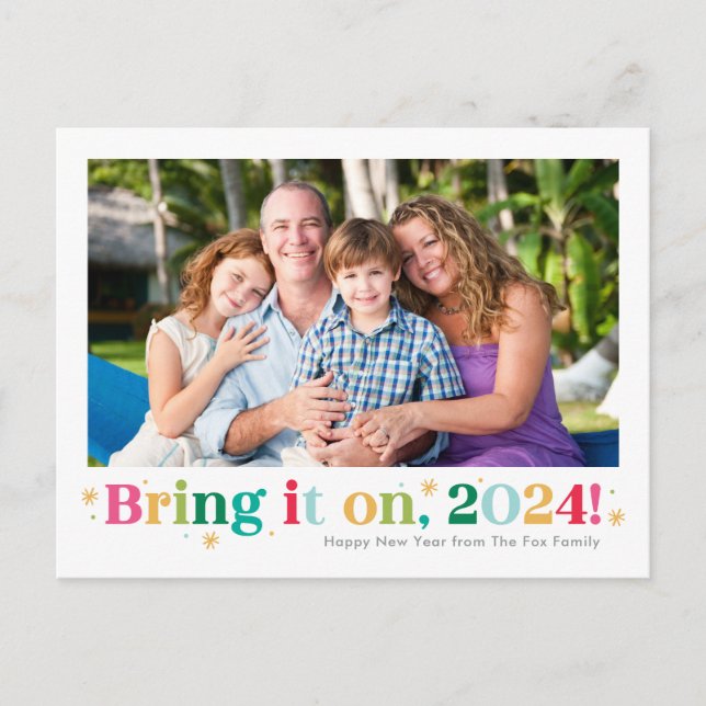 Carte Photo Bonne Année Bring It On (Devant)