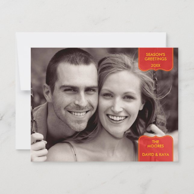 Carte photo Bonnes Fêtes (Devant)