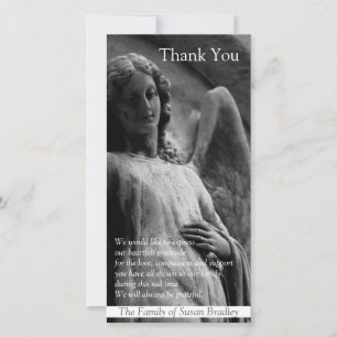 Carte photo chrétien de Merci de sympathie de
