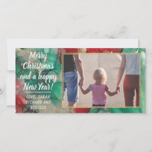 Carte photo "Christmas Reds & Greens"