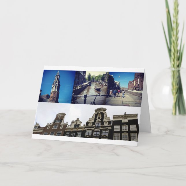 Carte Photo collage Amsterdam 2 (Devant)