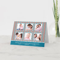 Photo Collage avec Fan Pattern Decorative