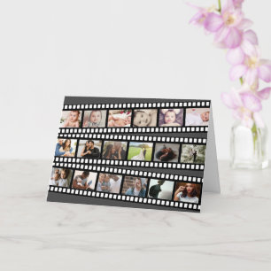 Carte Photo Collage bande film personnalisé do-it-yourse
