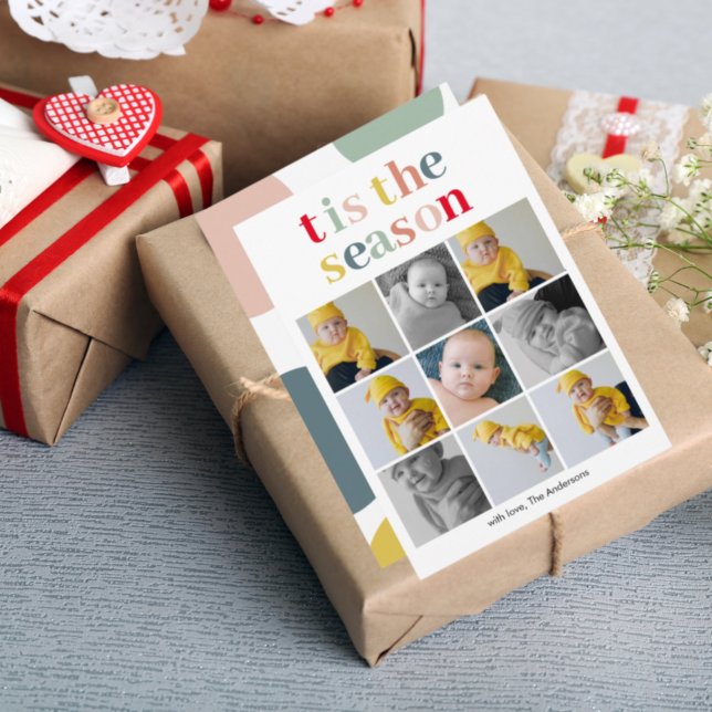 Carte Photo Collage | Coloré Cette Saison (Créateur téléchargé)