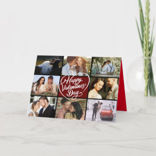 Carte Photo Collage Heureuse Sainte-Valentin