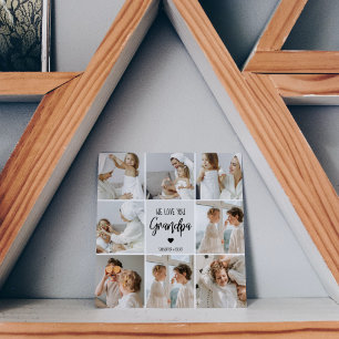 Carte Photo Collage   We Love You Grand-Père Cadeau