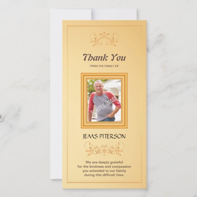 Carte photo commémoratif de Merci (Devant)