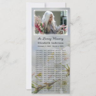Carte photo commémoratif   Printemps dans poème de
