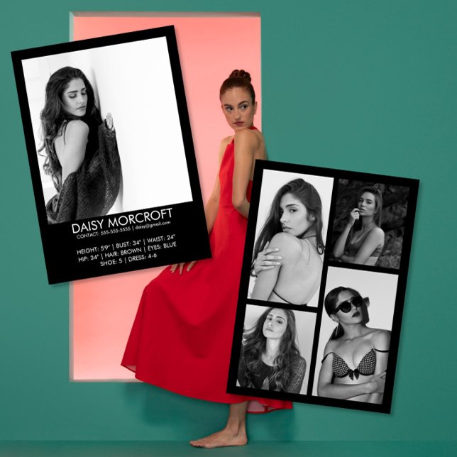 Carte photo comp Acteur de modèle professionnel mo (Créateur téléchargé)