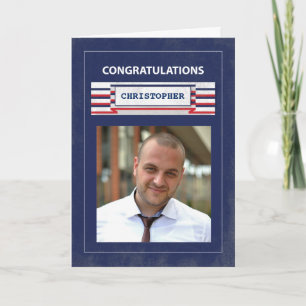 Carte Photo Customizable, nom de Firefighter Graduate