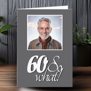 Carte Photo d'anniversaire drôle de 60 ans