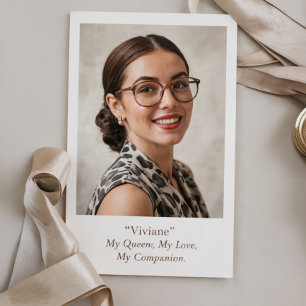 Carte Photo d'anniversaire moderne