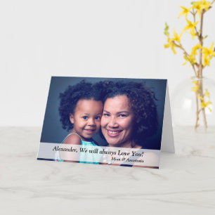 Carte photo d'anniversaire personnalisé