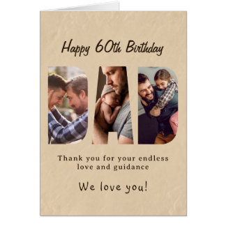 Carte photo d'anniversaire pour papa, un événement
