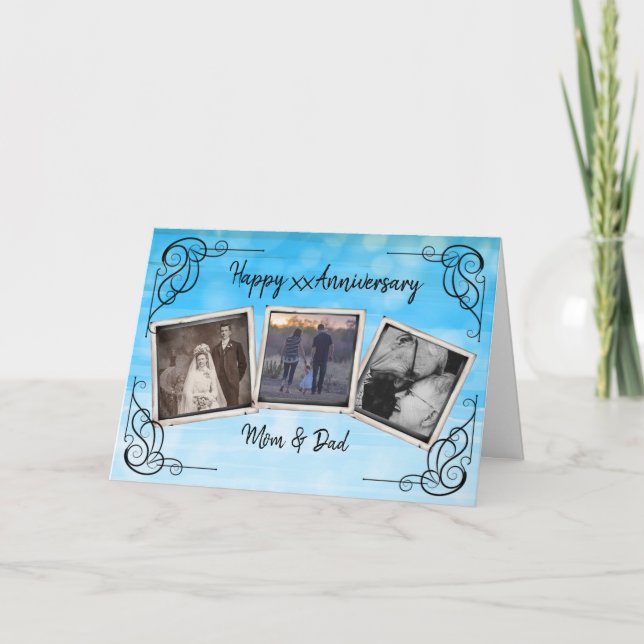 Carte photo d'anniversaire Vintage personnalisé (Devant)