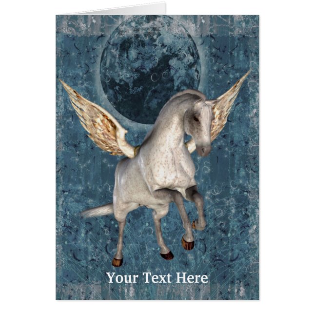 Carte photo d'art de cheval d'imaginaire de (Devant)