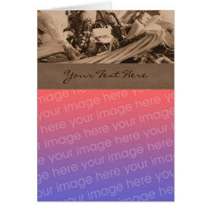 Carte photo d'automne du maïs indien de Sepia