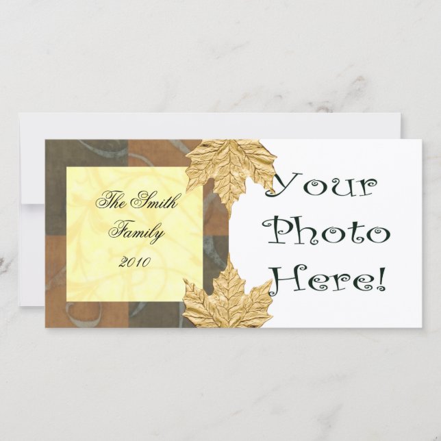 Carte photo d'automne/vacances (Devant)