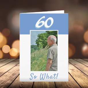 Carte Photo de 60e anniversaire positif Anniversaire