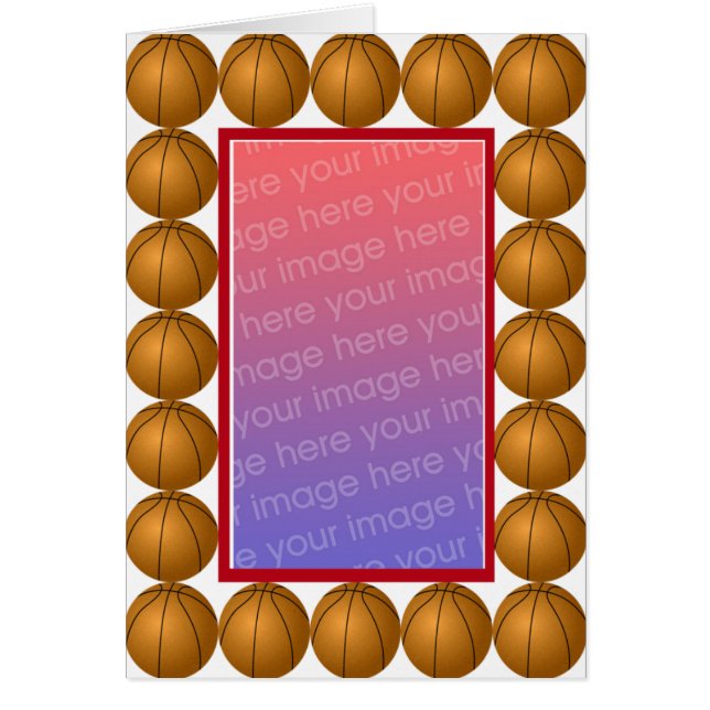 Carte photo de basket-ball (Devant)