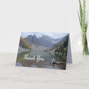 Carte photo de blanc de Merci de réflexion de