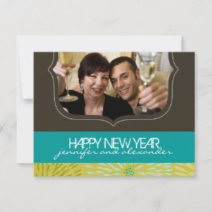 Carte photo de cartes de nouvelle année