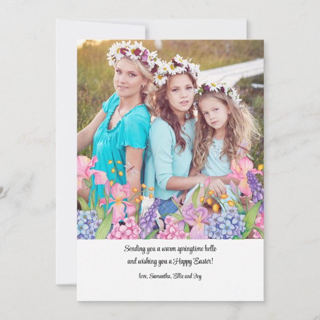 Carte photo de charme de printemps (Devant)