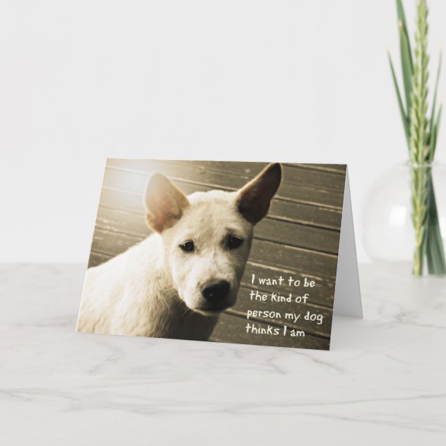 Carte photo de chien - Bali Puppy (Devant)