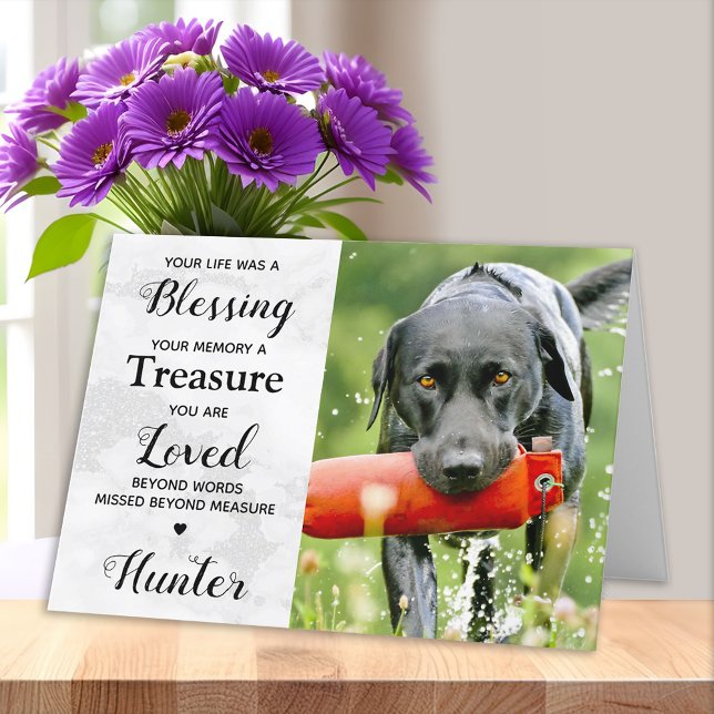 Carte Photo de chien de compagnie personnalisée moderne  (Créateur téléchargé)