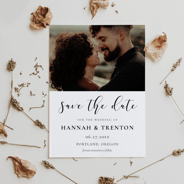 Carte photo de conception simple et élégante (Créateur téléchargé)