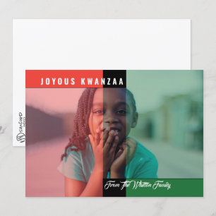 Carte photo de couleurs Kwanzaa