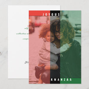 Carte photo de couleurs Kwanzaa