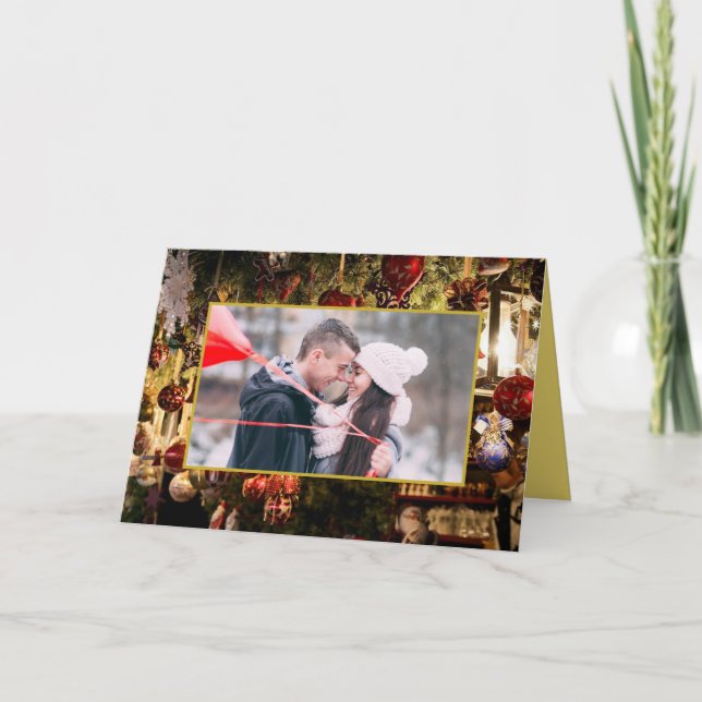 Carte Photo de décorations de Noël (Devant)
