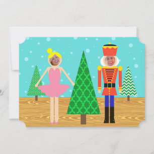 Carte photo de défilé de jouets de Noël rétro