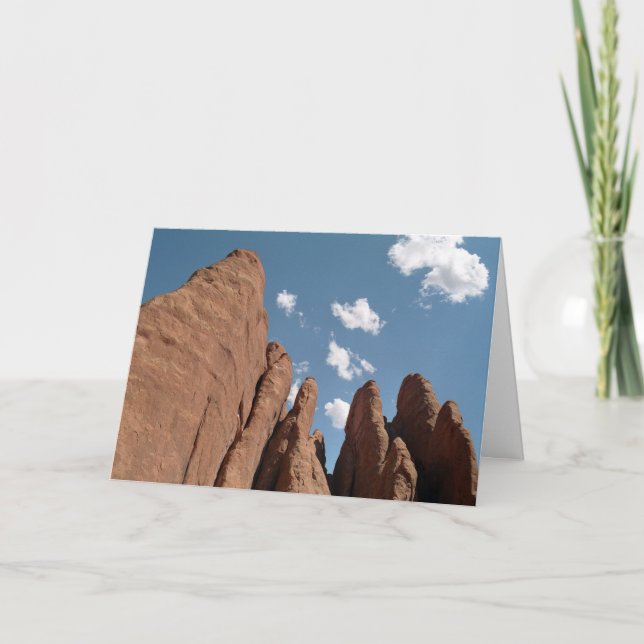 Carte Photo de désert de l'Utah d'ailerons de grès (Devant)