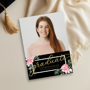 Carte photo de Faire-part d'études secondaires
