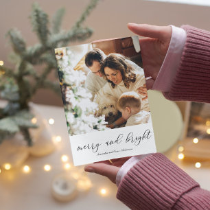 Carte Photo de famille moderne Joyeux Et Lumineux