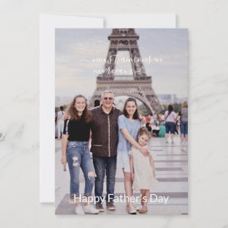 Carte photo de Fête des pères moderne Happy