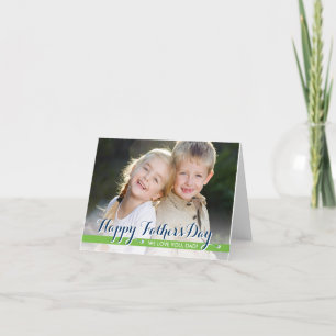 Carte photo de Fête des pères simple et sucré