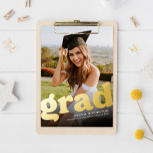 Carte photo de graduation de feuille d'angle rétro