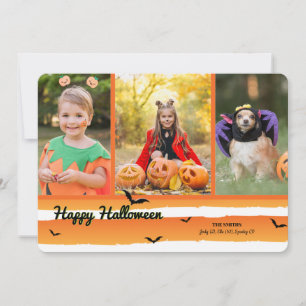 Carte photo de Halloween en collage