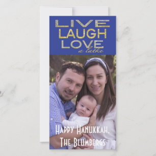 Carte photo de Holiday Hanoukka "Love a Latke"