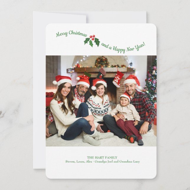 Carte photo de houx (Devant)